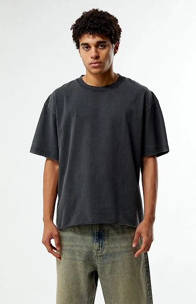 Pacsun Washed Black Premium Cropped T-Shirt