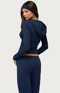 Edikted Natashah Hooded Long Sleeve Top