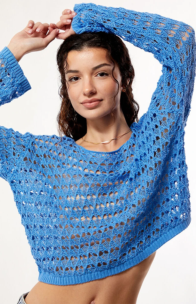 Your Favorite Willa Boat Neck Open Knit Sweater