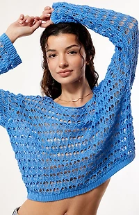 Your Favorite Willa Boat Neck Open Knit Sweater