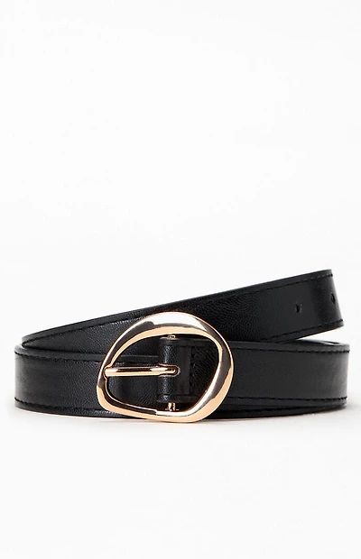 Pacsun Faux Leather Round Buckle Belt