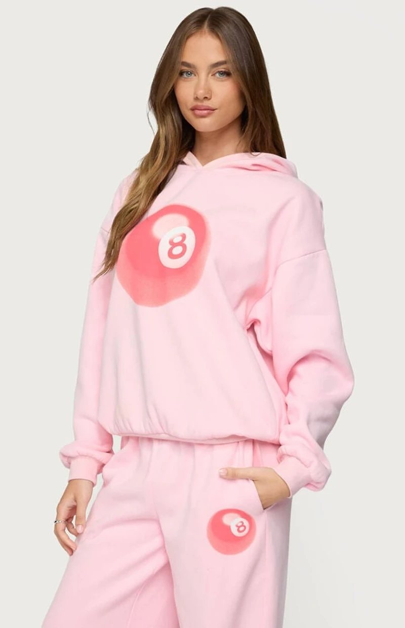 Edikted Lucky 8 Oversized Hoodie