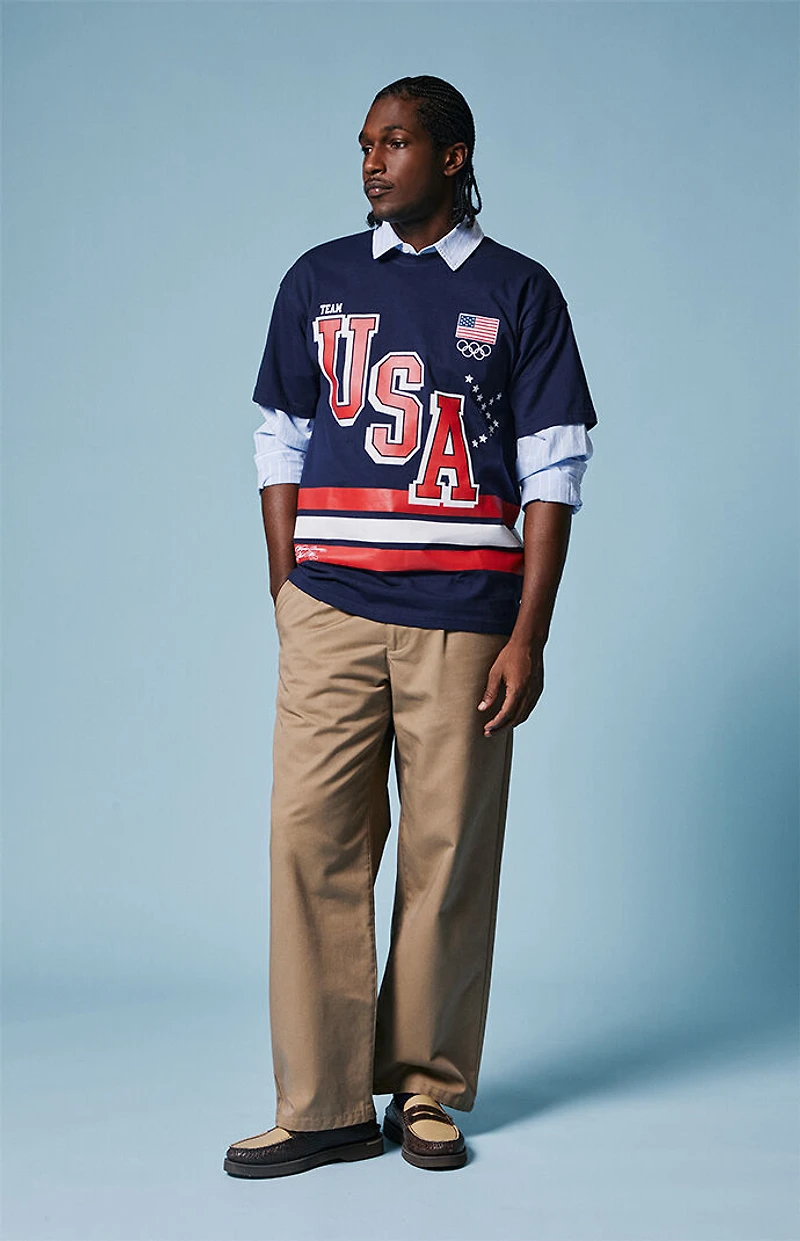 Olympics Navy Milano Cortina Team USA Dream Jersey T-Shirt