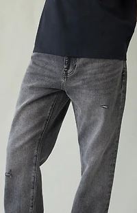 Pacsun Cade Straight Jeans Ripped Black Wash