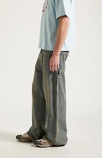 Pacsun Dylan Baggy Jeans Carpenter Medium Blue Tint