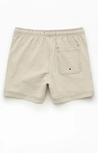 Pacsun Cursive Contrast Stitch 4.5" Swim Trunks