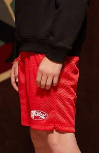 Pacsun Kids Club Pac Red Mesh Soccer Shorts