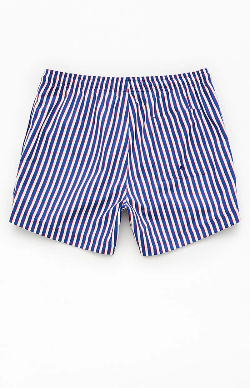 Pacsun Yacht Striped 4.5" Swim Trunks