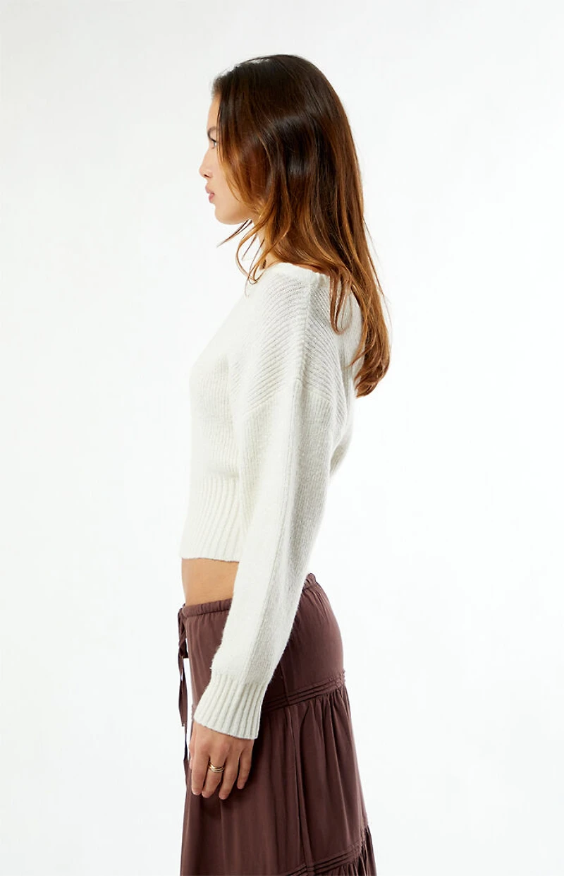 Your Favorite Cosette Ribbed Off-The-Shoulder Sweater