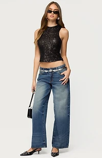Edikted Alexander Sequin Top