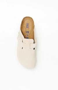 Birkenstock Women's Boston Soft Bed Clog Antique White