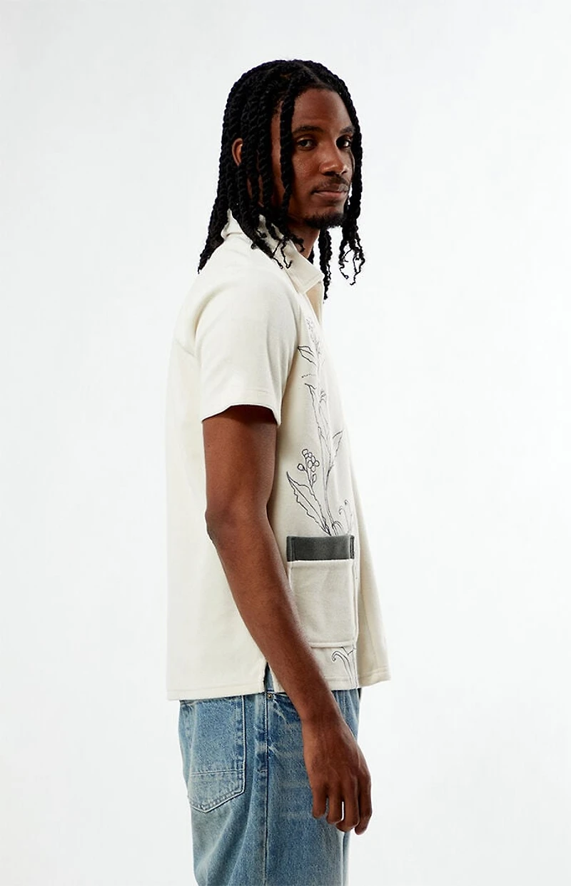 Dark Seas Jethro Zip Up Camp Shirt