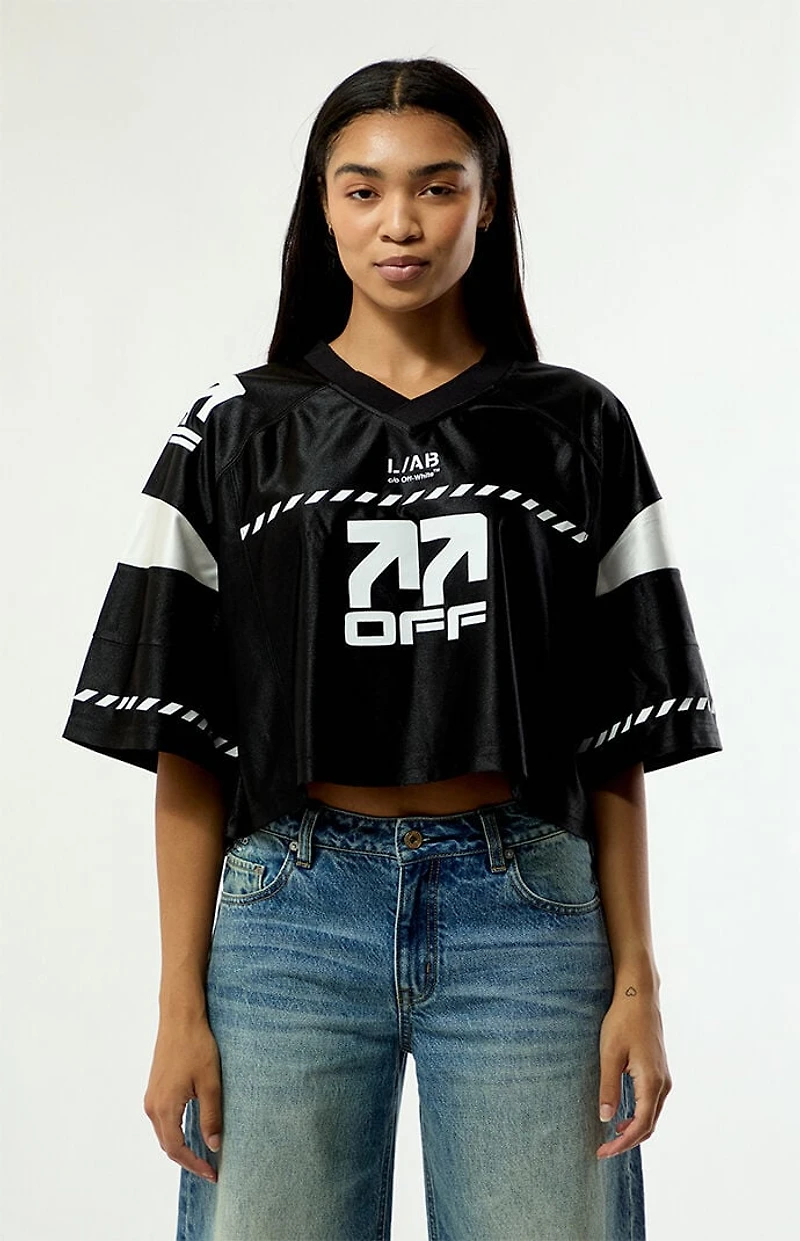 L/AB c/o Off-White Short Sleeve Cropped Jersey