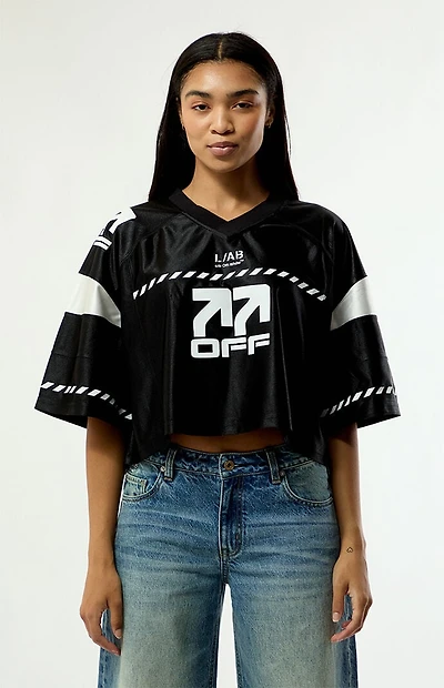 L/AB c/o Off-White Short Sleeve Cropped Jersey