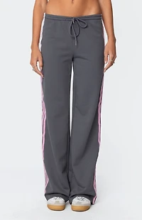 Edikted Averie Contrast Striped Sweatpants