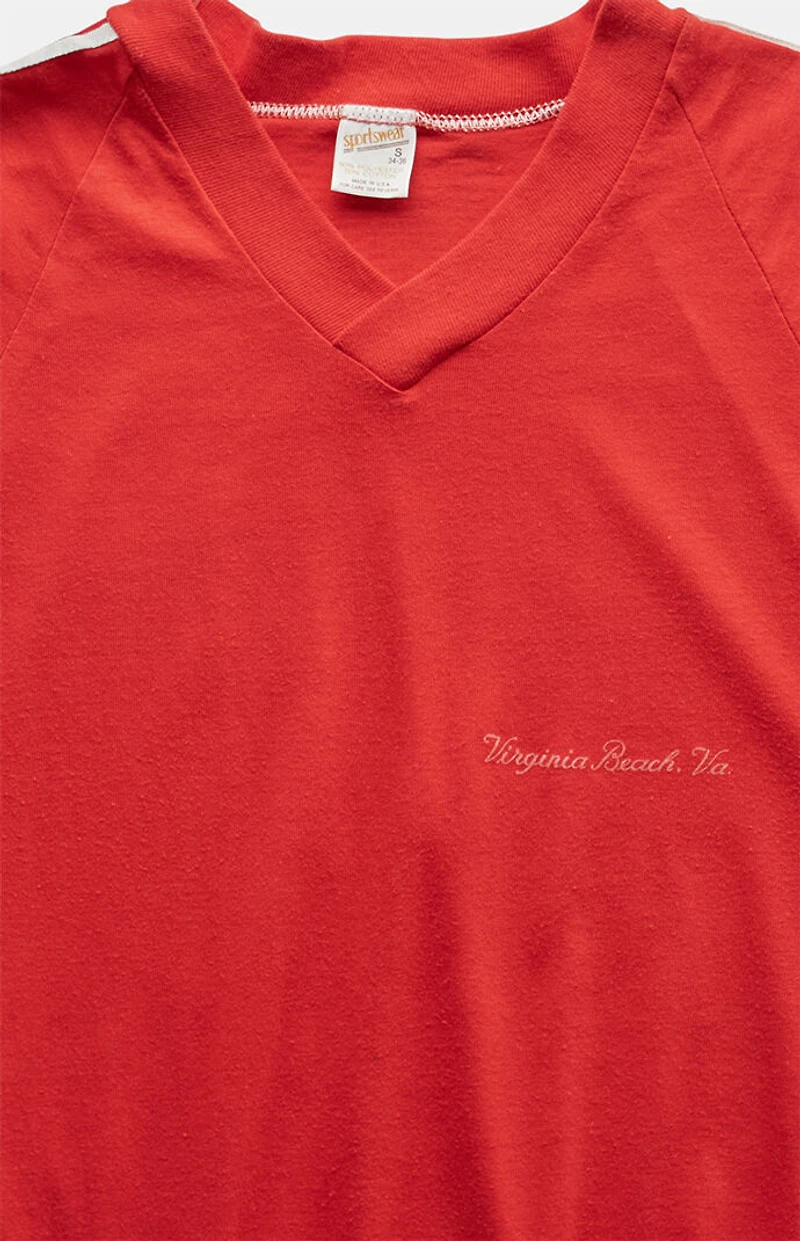 PS VINTAGE '80s Virginia Beach V-neck Graphic T-Shirt