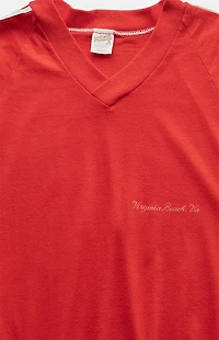 PS VINTAGE '80s Virginia Beach V-neck Graphic T-Shirt