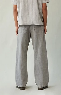Pacsun Dylan Baggy Jeans Tonal Stripe Gray