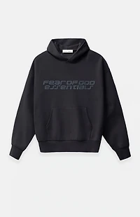 Fear of God ESSENTIALS Vintage Black '90s Fleece Hoodie