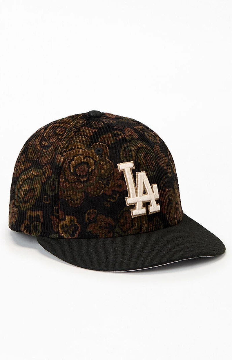 New Era LA Dodgers Floral Corduroy 59FIFTY Fitted Hat