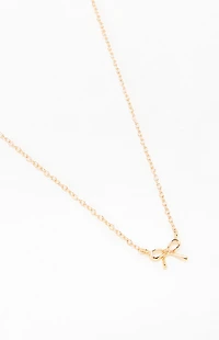 John Galt Gold Bow Necklace