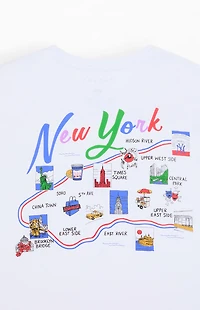 Pacsun NYC Liberty Map T-Shirt