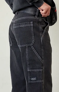 Pacsun Dylan Baggy Jeans Carpenter Contrast Stitch Black