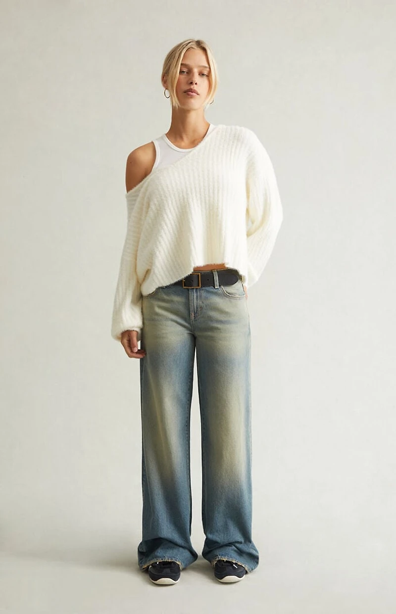 Pacsun Casey Low Rise Baggy Jeans Tinted Light Blue