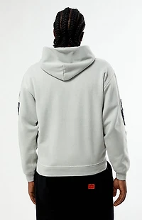 Pacsun Midnight Raw Applique Rhinestone Hoodie