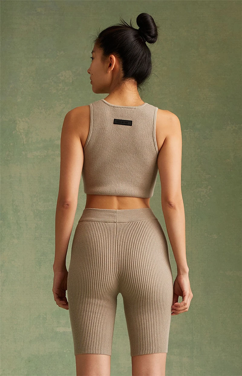 Fear of God ESSENTIALS Women's Core Heather Biker Shorts