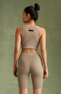 Fear of God ESSENTIALS Women's Core Heather Biker Shorts