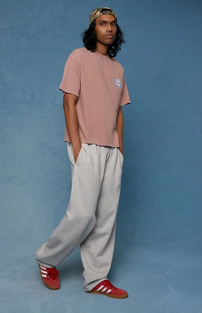 Pacsun Heather Gray Fleece Extreme Baggy Sweatpants