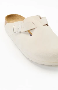 Birkenstock Women's Boston Soft Bed Clog Antique White