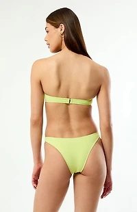 Pacsun Green Eliza Bandeau Bikini Top
