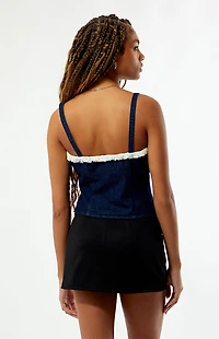 Your Favorite Atlas Denim Fringe Corset