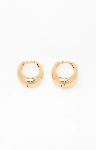 John Galt Gold Chunky Hoop Earrings