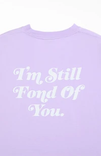 LAVENDER Still Fond Of You Boxy T-Shirt