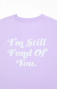 LAVENDER Still Fond Of You Boxy T-Shirt