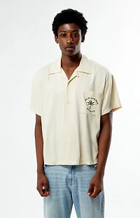 Pacsun Palm Springs Embroidered Woven Camp Shirt