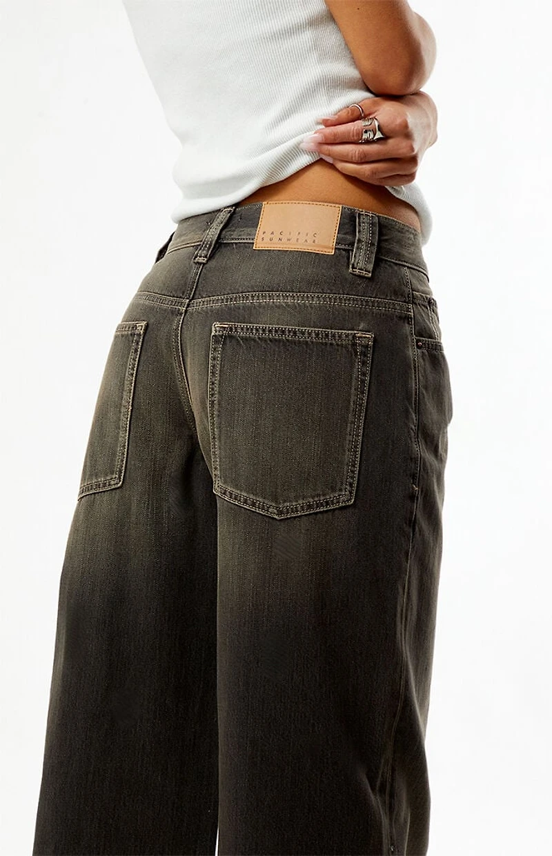 Pacsun Sloane Low Rise Ultra Baggy Jeans Brown