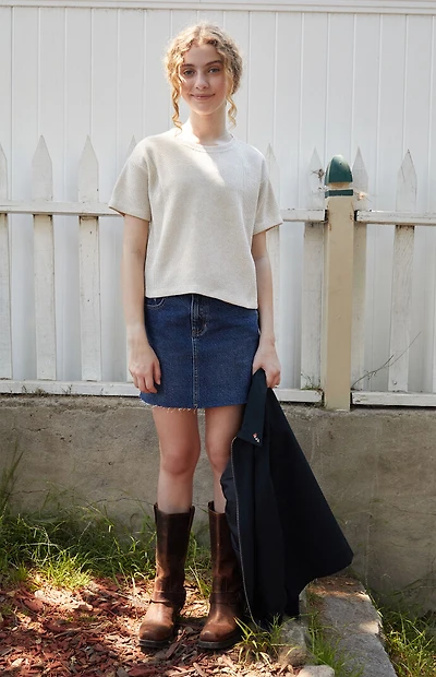 Pacsun Kids Oatmeal Boxy Oversized T-Shirt