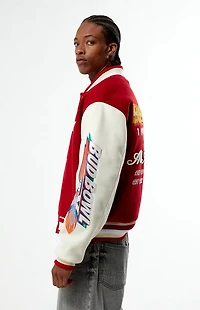 Budweiser Bud Bowl Red Varsity Jacket