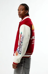 Budweiser Bud Bowl Red Varsity Jacket