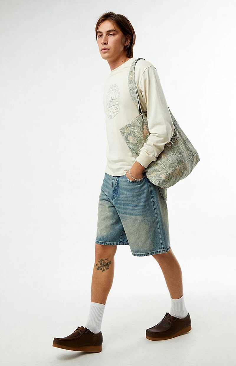 MUSEUM OF PEACE & QUIET Wordmark Camo Tote Bag