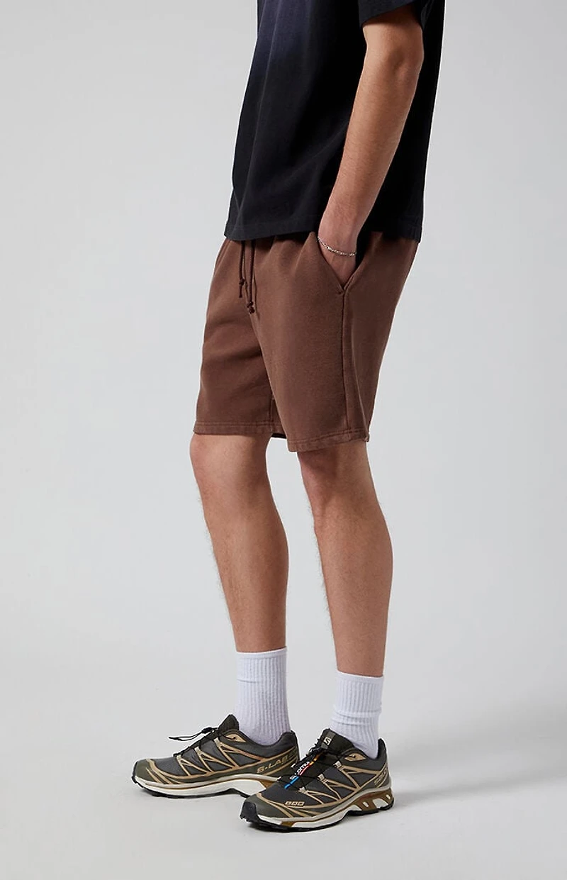 Pacsun Brown Fleece Volley Sweat Shorts