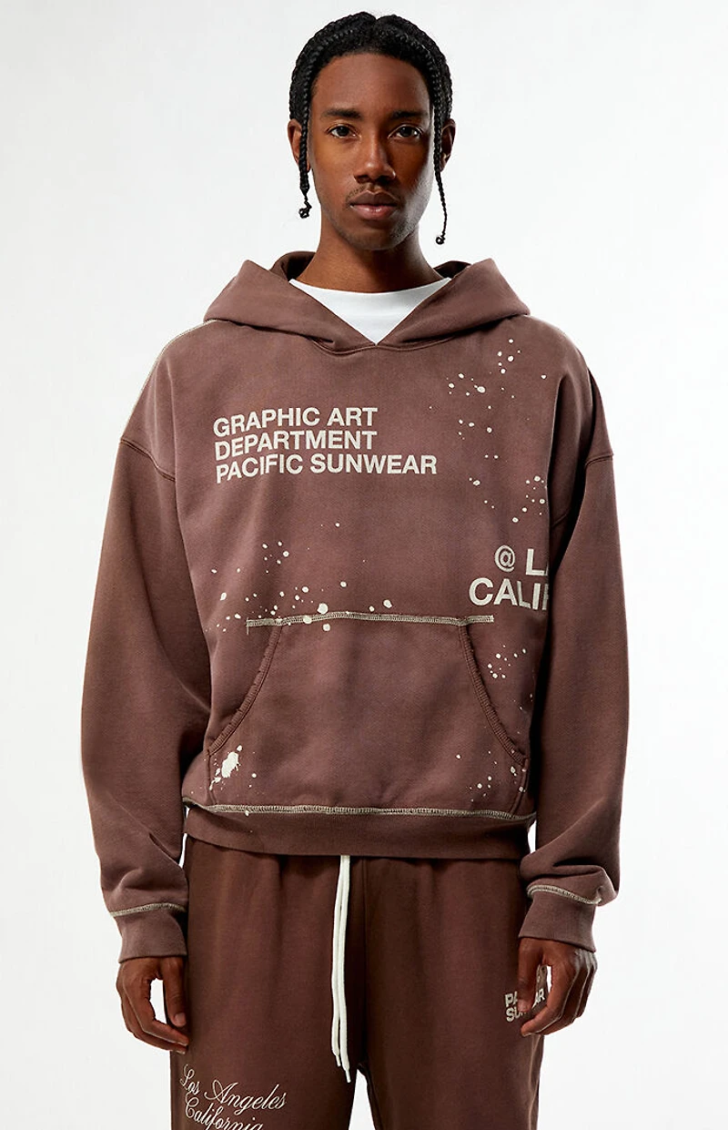 Pacsun Brown Terrain Heavyweight Hoodie