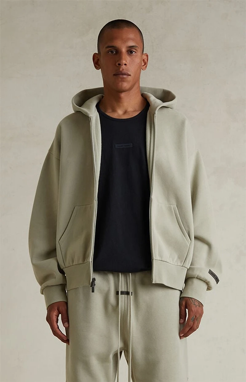 Fear of God ESSENTIALS Abbey Stone Classic Fleece Zip Up Hoodie