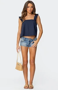 Edikted Viviana Linen Look Top