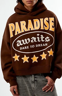 Pacsun Paradise Awaits Cropped Hoodie