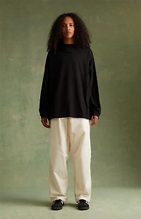 Fear of God ESSENTIALS Jet Black Long Sleeve T-Shirt